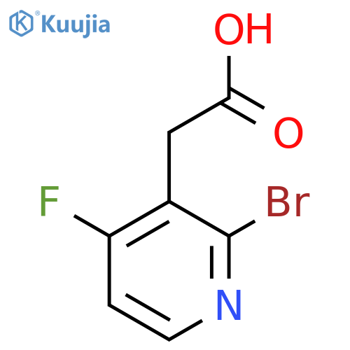 2-(2-Bromo-4-fluoropyridin-3-yl)acetic acid structure
