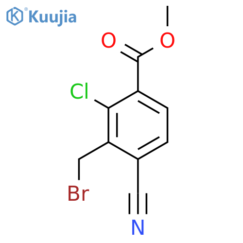 Methyl 3-bromomethyl-2-chloro-4-cyanobenzoate structure