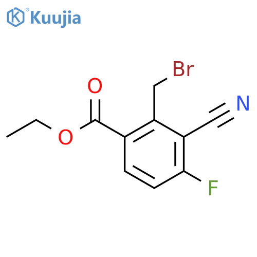 Ethyl 2-bromomethyl-3-cyano-4-fluorobenzoate structure
