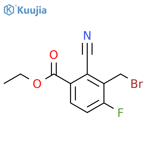 Ethyl 3-bromomethyl-2-cyano-4-fluorobenzoate structure