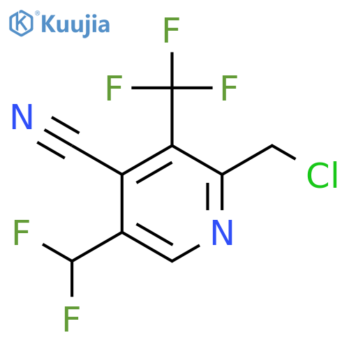 2-(Chloromethyl)-4-cyano-5-(difluoromethyl)-3-(trifluoromethyl)pyridine structure