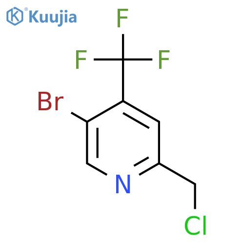 5-Bromo-2-chloromethyl-4-(trifluoromethyl)pyridine structure