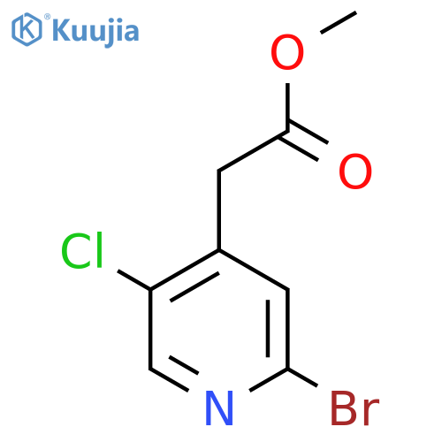 Methyl 2-bromo-5-chloropyridine-4-acetate structure