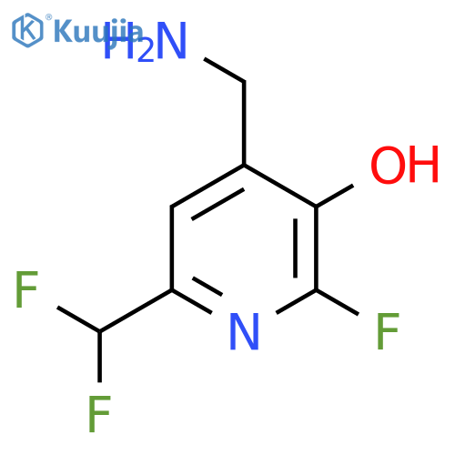 4-(Aminomethyl)-6-(difluoromethyl)-2-fluoro-3-hydroxypyridine structure