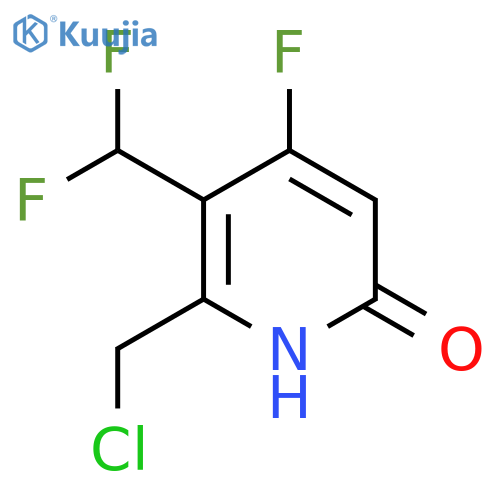 2-(Chloromethyl)-3-(difluoromethyl)-4-fluoro-6-hydroxypyridine structure