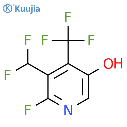 3-(Difluoromethyl)-2-fluoro-5-hydroxy-4-(trifluoromethyl)pyridine structure