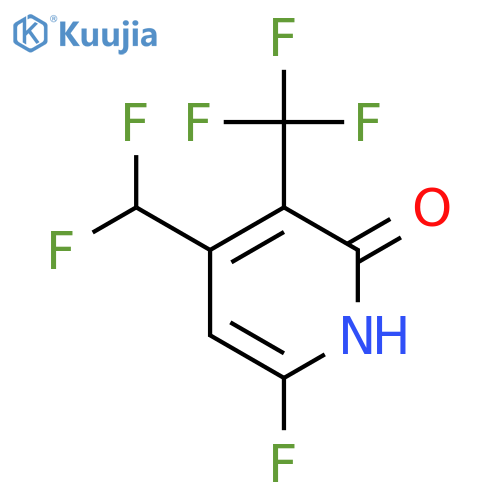 4-(Difluoromethyl)-6-fluoro-2-hydroxy-3-(trifluoromethyl)pyridine structure