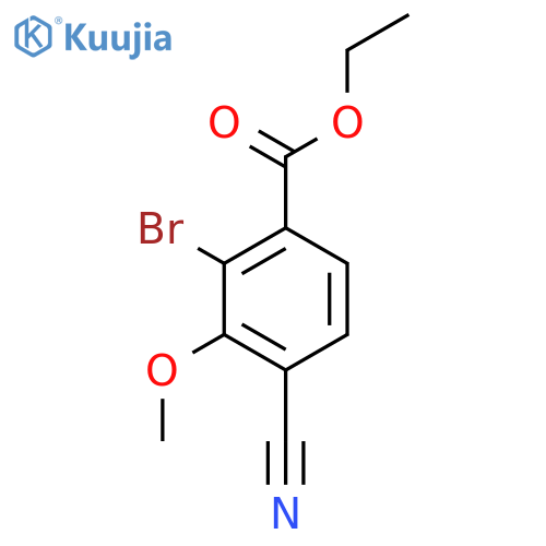 Ethyl 2-bromo-4-cyano-3-methoxybenzoate structure