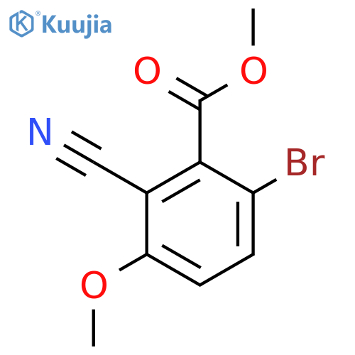 Methyl 6-bromo-2-cyano-3-methoxybenzoate structure