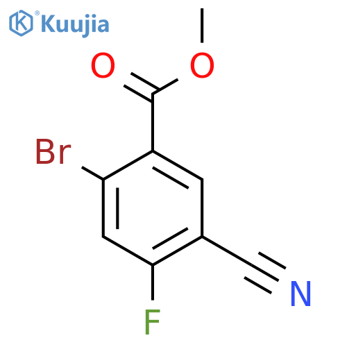 Methyl 2-bromo-5-cyano-4-fluorobenzoate structure