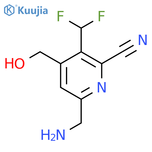 6-(Aminomethyl)-2-cyano-3-(difluoromethyl)pyridine-4-methanol structure