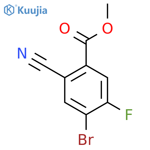 Methyl 4-bromo-2-cyano-5-fluorobenzoate structure