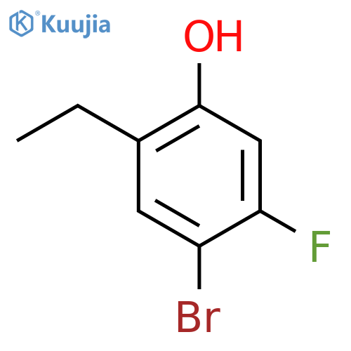 4-Bromo-2-ethyl-5-fluorophenol structure