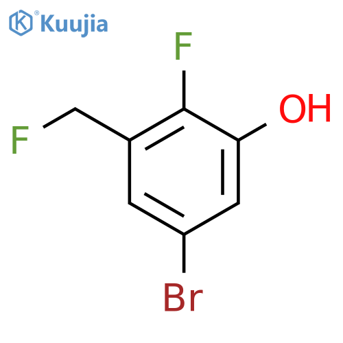 5-Bromo-2-fluoro-3-(fluoromethyl)phenol structure