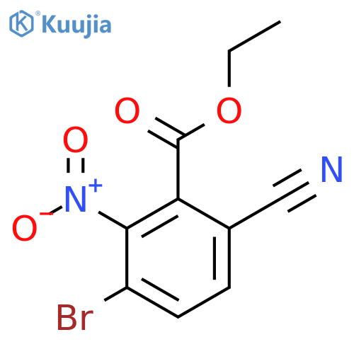 Ethyl 3-bromo-6-cyano-2-nitrobenzoate structure