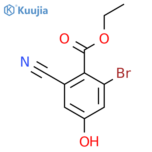 Ethyl 2-bromo-6-cyano-4-hydroxybenzoate structure