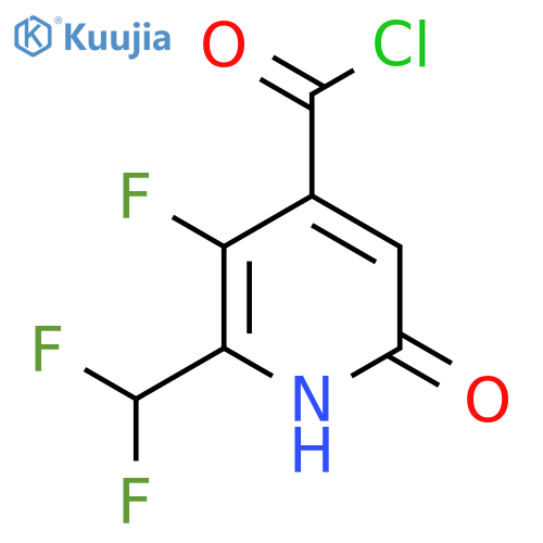 2-(Difluoromethyl)-3-fluoro-6-hydroxypyridine-4-carbonyl chloride structure