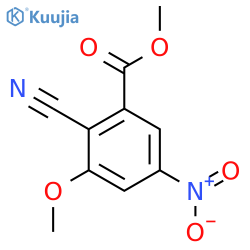 Methyl 2-cyano-3-methoxy-5-nitrobenzoate structure