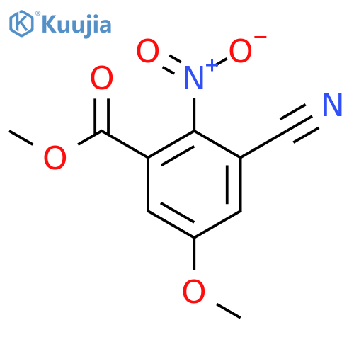 Methyl 3-cyano-5-methoxy-2-nitrobenzoate structure
