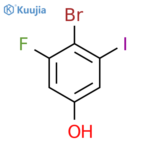 4-Bromo-3-fluoro-5-iodophenol structure