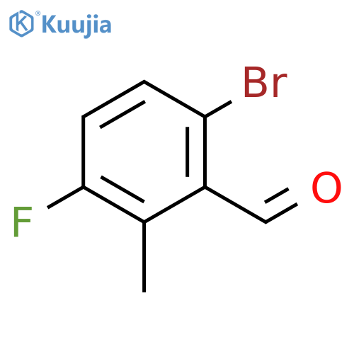 6-bromo-3-fluoro-2-methylbenzaldehyde structure