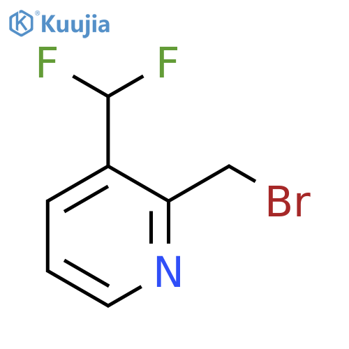 2-(Bromomethyl)-3-(difluoromethyl)pyridine structure