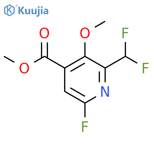 Methyl 2-(difluoromethyl)-6-fluoro-3-methoxypyridine-4-carboxylate structure