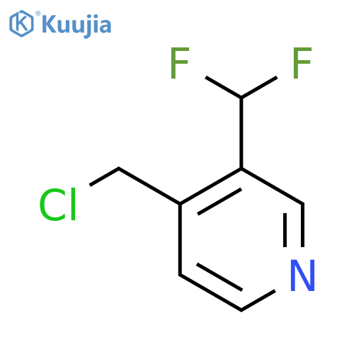 4-(Chloromethyl)-3-(difluoromethyl)pyridine structure