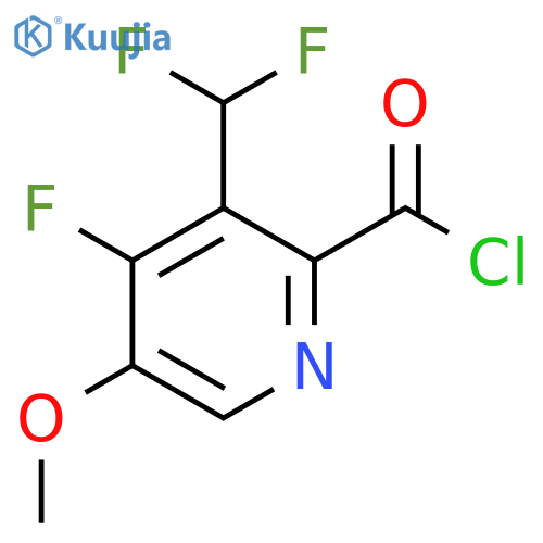 3-(Difluoromethyl)-4-fluoro-5-methoxypyridine-2-carbonyl chloride structure