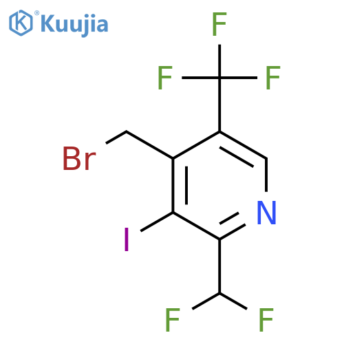 4-(Bromomethyl)-2-(difluoromethyl)-3-iodo-5-(trifluoromethyl)pyridine structure