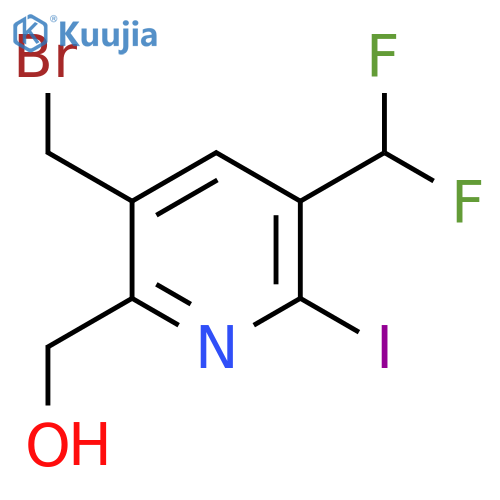 3-(Bromomethyl)-5-(difluoromethyl)-6-iodopyridine-2-methanol structure