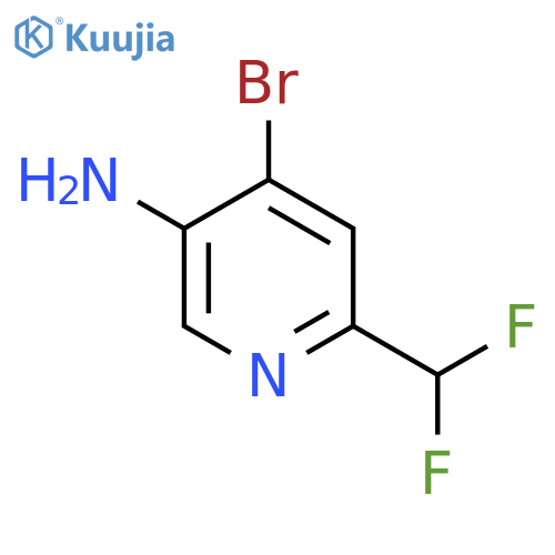 5-Amino-4-bromo-2-(difluoromethyl)pyridine structure