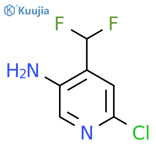 5-Amino-2-chloro-4-(difluoromethyl)pyridine structure