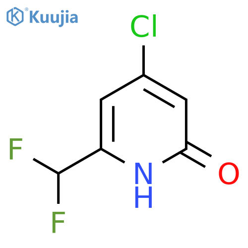 4-Chloro-2-(difluoromethyl)-6-hydroxypyridine structure