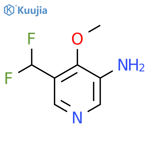 3-Amino-5-(difluoromethyl)-4-methoxypyridine structure