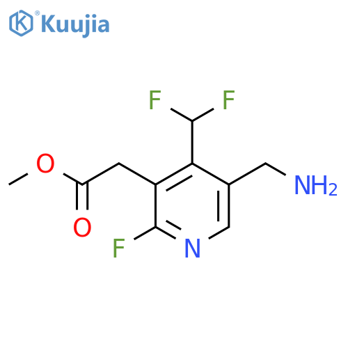 Methyl 5-(aminomethyl)-4-(difluoromethyl)-2-fluoropyridine-3-acetate structure