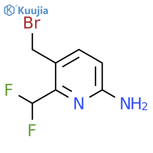 6-Amino-3-(bromomethyl)-2-(difluoromethyl)pyridine structure