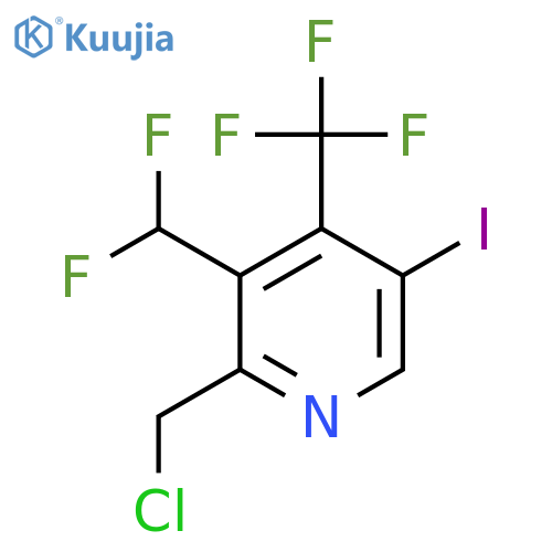 2-(Chloromethyl)-3-(difluoromethyl)-5-iodo-4-(trifluoromethyl)pyridine structure