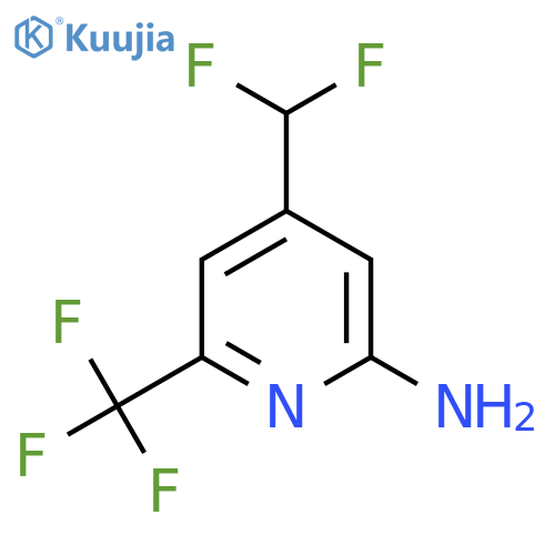 2-Amino-4-(difluoromethyl)-6-(trifluoromethyl)pyridine structure