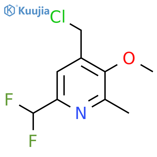 4-(Chloromethyl)-6-(difluoromethyl)-3-methoxy-2-methylpyridine structure