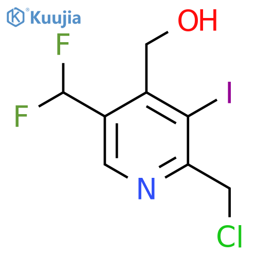 2-(Chloromethyl)-5-(difluoromethyl)-3-iodopyridine-4-methanol structure