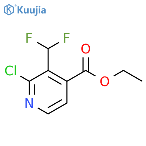 Ethyl 2-chloro-3-(difluoromethyl)pyridine-4-carboxylate structure