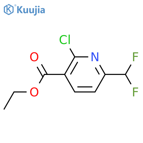 Ethyl 2-chloro-6-(difluoromethyl)pyridine-3-carboxylate structure