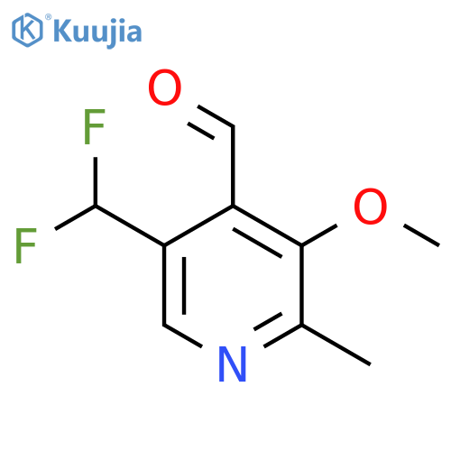 5-(Difluoromethyl)-3-methoxy-2-methylpyridine-4-carboxaldehyde structure