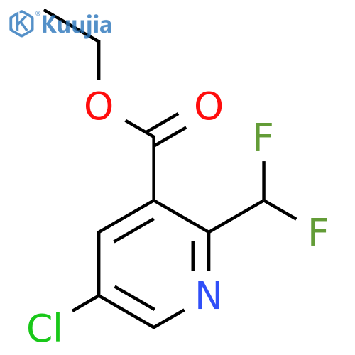 Ethyl 5-chloro-2-(difluoromethyl)pyridine-3-carboxylate structure