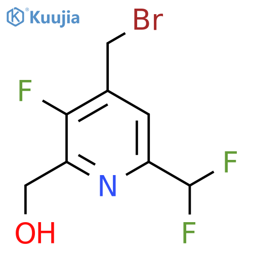 4-(Bromomethyl)-6-(difluoromethyl)-3-fluoropyridine-2-methanol structure