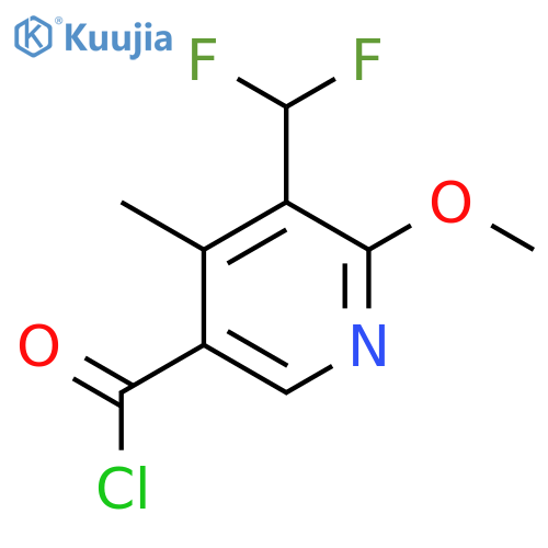 3-(Difluoromethyl)-2-methoxy-4-methylpyridine-5-carbonyl chloride structure