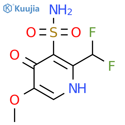 2-(Difluoromethyl)-4-hydroxy-5-methoxypyridine-3-sulfonamide structure
