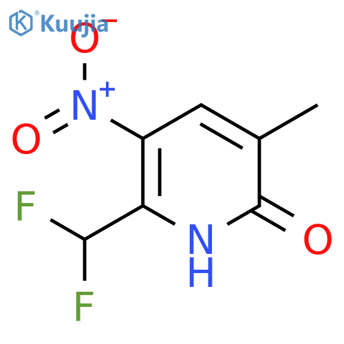 2-(Difluoromethyl)-6-hydroxy-5-methyl-3-nitropyridine structure