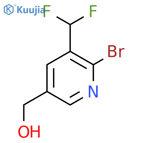 2-Bromo-3-(difluoromethyl)pyridine-5-methanol structure